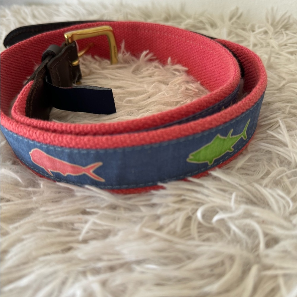 Vineyard Vines Multicolor Whales Belt View 4
